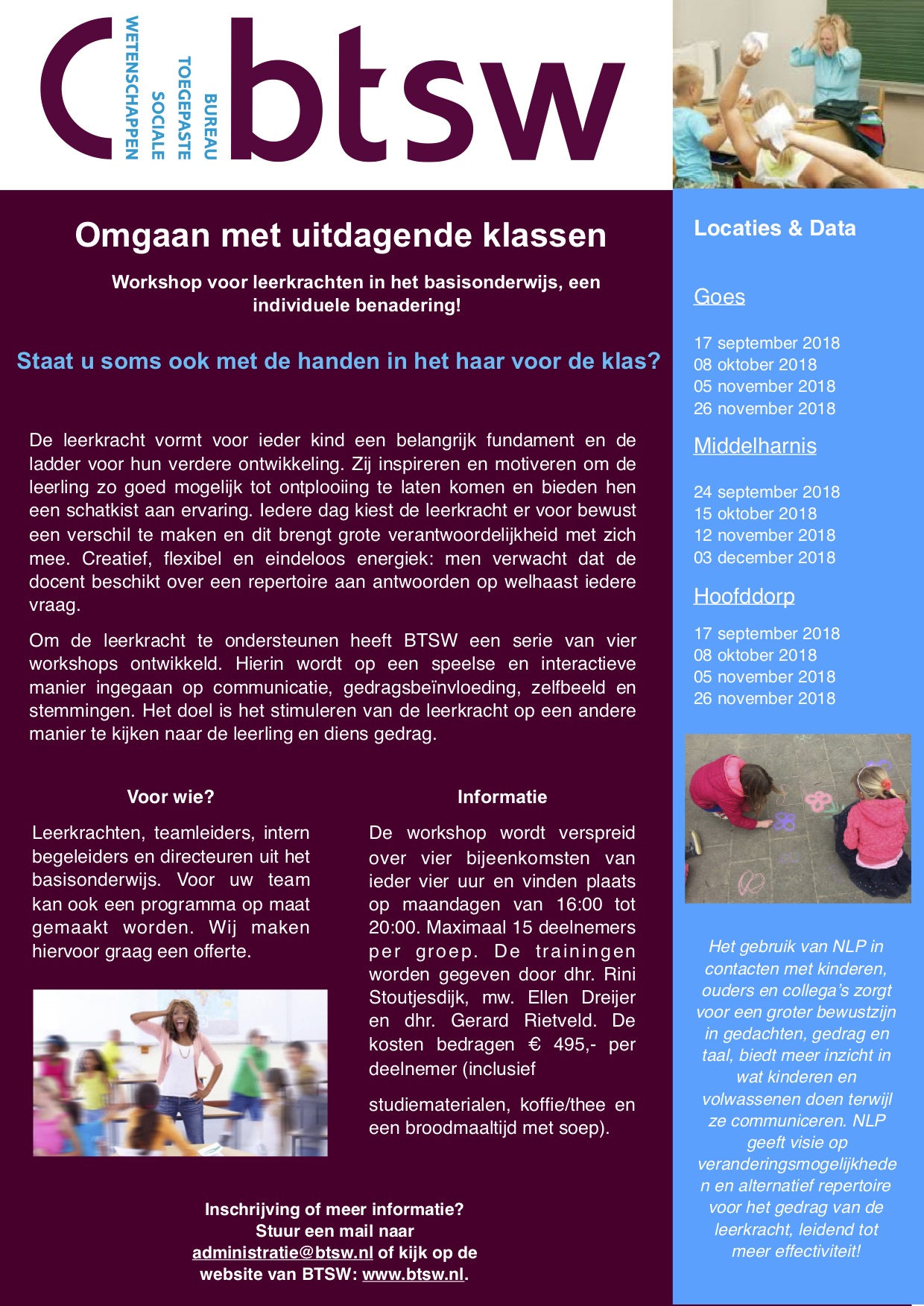 Folder omgaan met uitdagende klassen